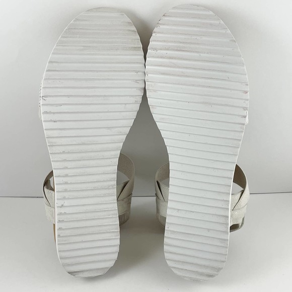 Bobs by Skechers Desert Kiss/Off white w/ Memory Foam Slingback Sandal US 10 - Picture 10 of 10